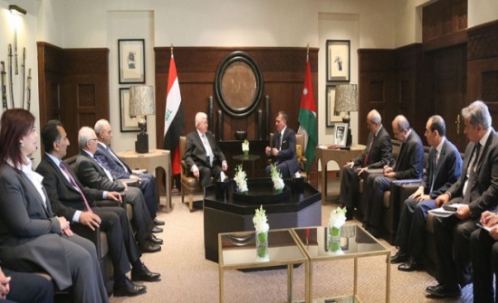 الملك: الأردن والعراق يقفان في خندق واحد في مواجهة خطر الإرهاب.
