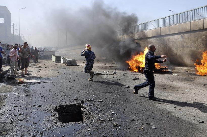 مقتل شخصين واصابة اربعة بتفجير في بغداد