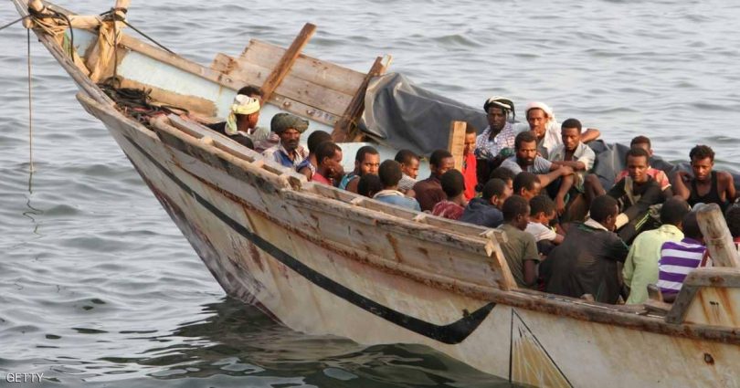 غرق 30 لاجىء أفريقي قبالة ساحل اليمن