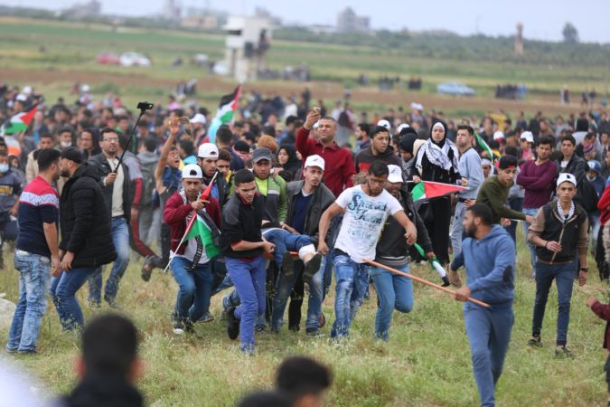 غزة: اربع شهداء في مواجهات الاحتلال بمسيرة العودة اليوم