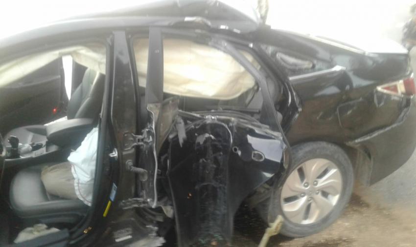 وفاة واصابة بتصادم مركبتين في طريق ياجوز
