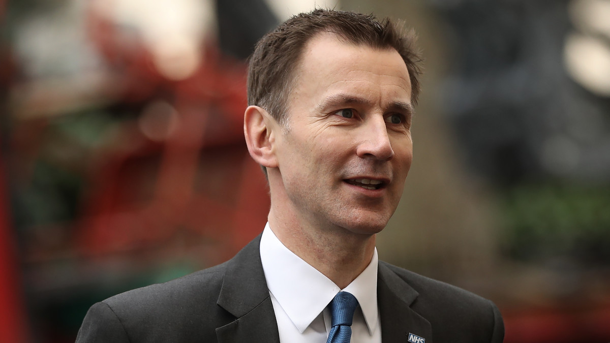 LONDON, ENGLAND - JANUARY 09: Health Secretary Jeremy Hunt arrives to listen to British Prime Minister Theresa May speak to members of the Charity Commision for England and Wales at The Royal Society on January 09, 2017 in London, England. Mrs May announced that there would be extra training for teachers, more online self-checking for those with concerns and a review of services for children and teenagers, promising to 'transform' attitudes to mental health problems. (Photo by Dan Kitwood/Getty Images)