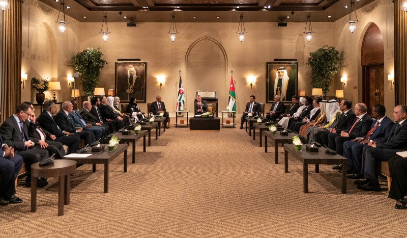 الملك لرؤساء البرلمانات العربية : التحديات التي تواجه الأمة تتطلب التعاون وتوحيد المواقف