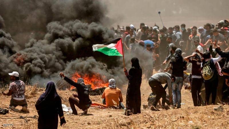 غزة.. استشهاد فلسطينيين بقصف إسرائيلي وآخر بمواجهات