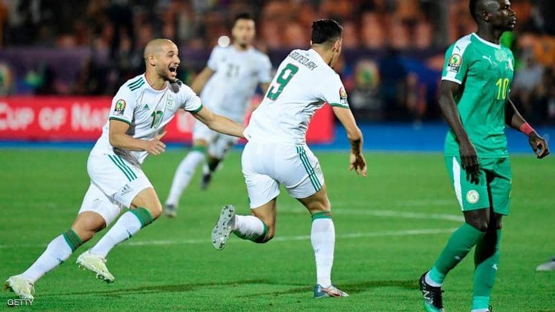 كأس أمم افريقيا “الشوط الأول الجزائر 1 – 0 السنغال “