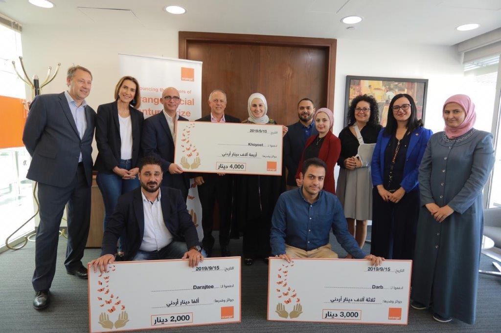 Orange الأردن تعلن الفائزين في جائزة “مشاريع التنمية المجتمعية” المحلية الثالثة