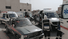 بتوجيهات من جلالة الملك العيسوي يتفقد مصابي حادثة الاعتداء في جرش