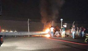 إصابة 4 اشخاص بحريق احد الخطوط الناقلة للنفط في العقبة