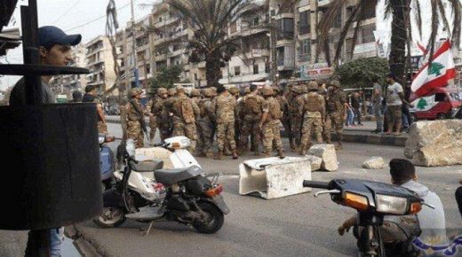 مواجهات بين الجيش اللبناني ومحتجين