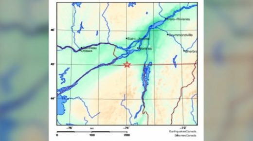 زلزال يضرب جنوب مونتريال بقوة أربع درجات