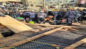 بالصور ..إصابة شخصين اثر حادث انهيار أتربة في العاصمة عمان