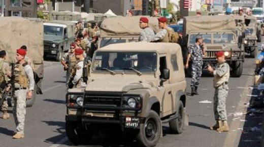 لبنان: إصابة 81 عسكريا في الاحتجاجات الشعبية