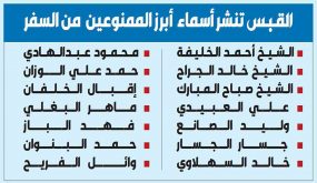 الكويت : 14 قياديا على قائمة الممنوعين من السفر