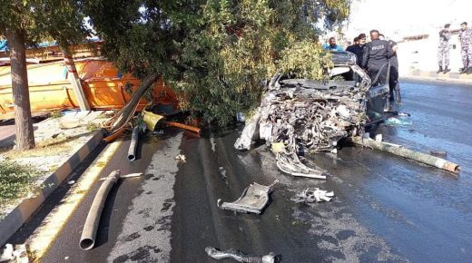 عاجل .. حادث سير مروع في عبدون بالقرب من السفارة السورية
