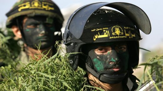 RAFAH, GAZA STRIP - SEPTEMBER 26: New members of the Islamic Jihad fighters march as they attend a military show in the former Israeli jewish settlement of Atsmona on September 26, 2008 in Rafah, southern of Gaza Strip. Saraya Al-Quds the military wing of the Palestinian Islamic Jihad faction graduated some 100 new members today in Rafah. (Photo by Abid Katib/Getty Images)