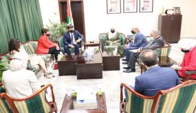 وزير العدل وسفيرة الاتحاد الأوروبي يبحثان التعاون في مجال سيادة القانون