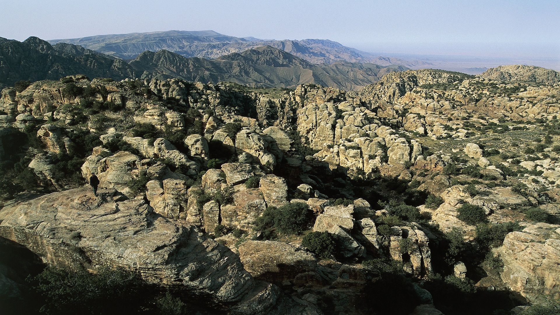 JORDAN - DECEMBER 21: Effects of rock erosion, Dana Biosphere Reserve, Jordan. (Photo by DeAgostini/Getty Images)