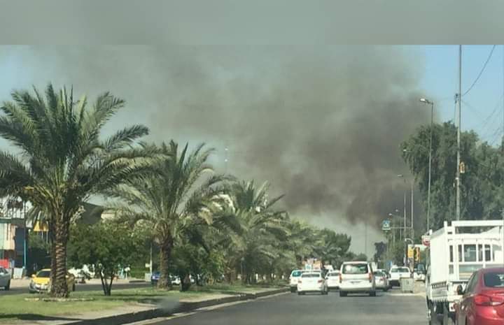 اندلاع حريق في جامعة بغداد العراقية