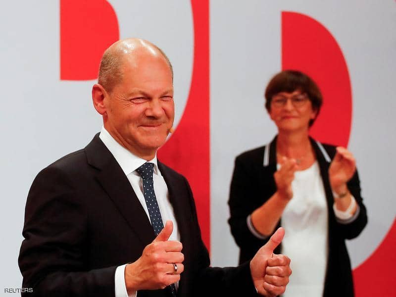الاشتراكي الديموقراطي يفوز بالانتخابات الألمانية