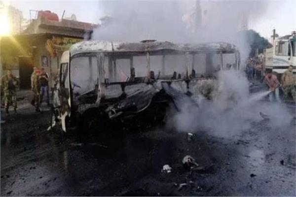 مقتل جندي سوري وإصابة 11 آخرين بانفجار عبوة ناسفة بحافلة مبيت عسكرية