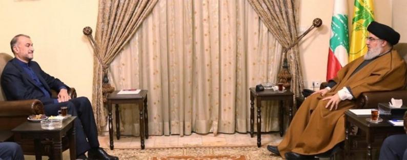 وزير خارجية إيران يلتقي نصر الله في بيروت لمناقشة التحوّلات في المنطقة والعالم
