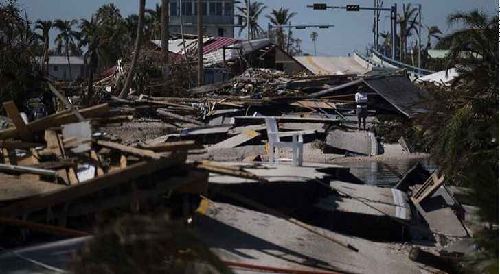 فلوريدا وكارولينا.. ٦٢ قتيلا جراء الإعصار إيان في الولايات المتحدة