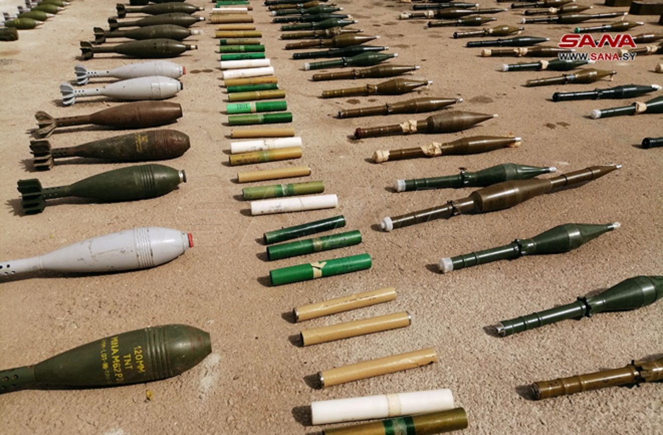 سوريا.. ضبط كميات كبيرة من الأسلحة بمقرات “داعش” في ريف درعا