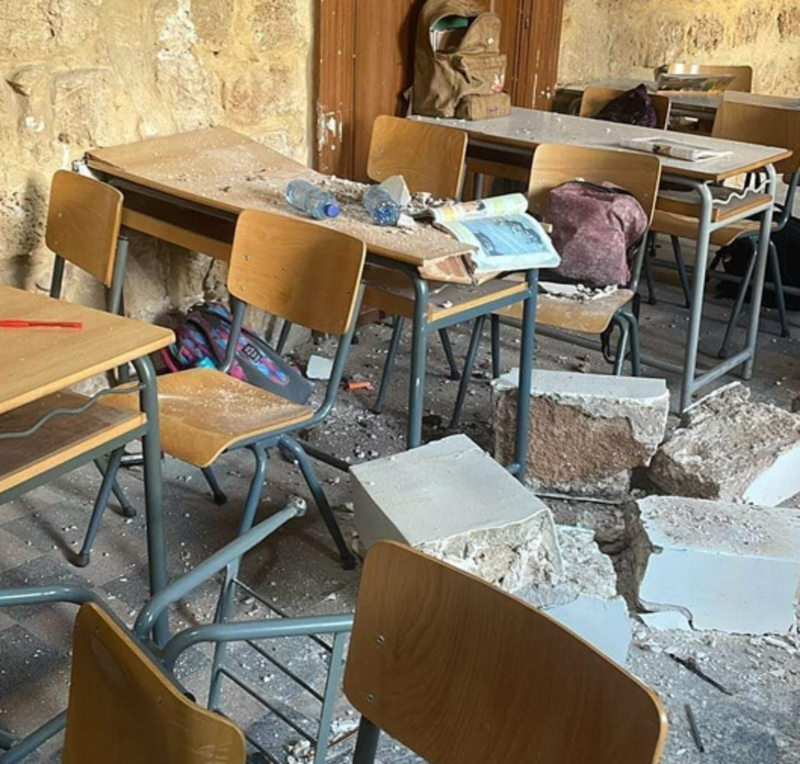لبنان. وفاة طالبة وإصابة أخرى بعد انهيار سقف المدرسة